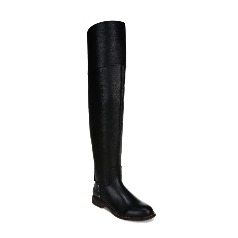 Nwt Franco Sarto Womens Black Wide Calf Haleen Leather Boots Shoes 6 M Wc